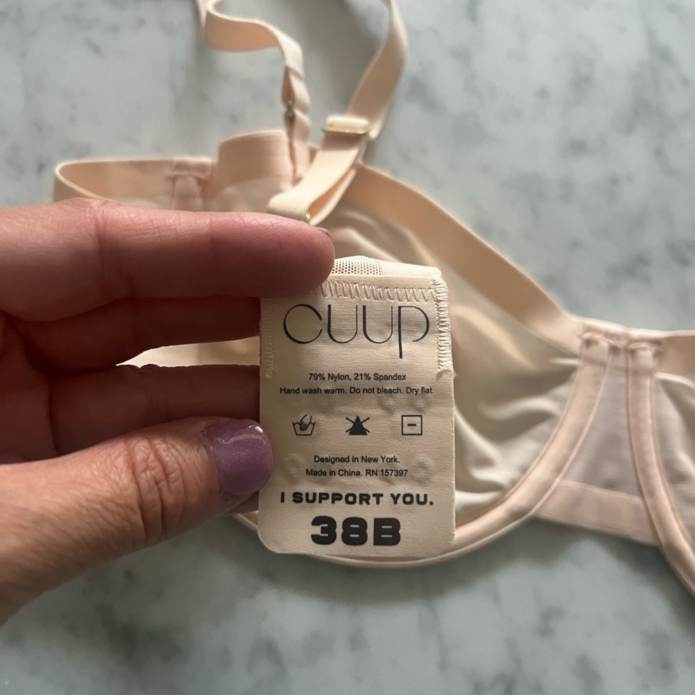 CUUP The Balconette Mesh Bra - Size 38B - Picture 3 of 4